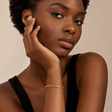 ANVIRA Gold Paperclip Chain Bracelet — view 3