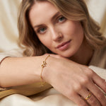 ANVIRA Gold Bow Charm Bracelet — view 5