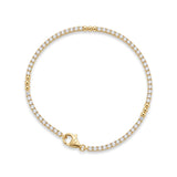 ANVIRA Gold CZ Tennis Bracelet in 18K gold plated 925 sterling silver
