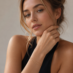 ANVIRA Gold Beaded Chain Bracelet — view 2