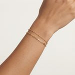 ANVIRA Gold Beaded Chain Bracelet — view 4