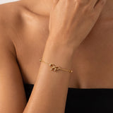 ANVIRA Gold Bow Charm Bracelet — view 4