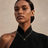 ANVIRA Signature T-Bar Knot Necklace — view 4