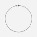 ANVIRA Silver Curb Chain Necklace in 925 sterling silver