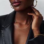 ANVIRA Silver Curb Chain Necklace — view 3
