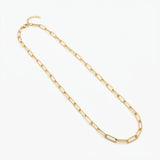 ANVIRA Gold Paperclip Chain Necklace — view 2