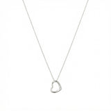 ANVIRA Silver Open Heart Necklace in 925 sterling silver