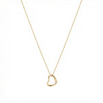 ANVIRA Gold Open Heart Necklace in 18K gold plated 925 sterling silver